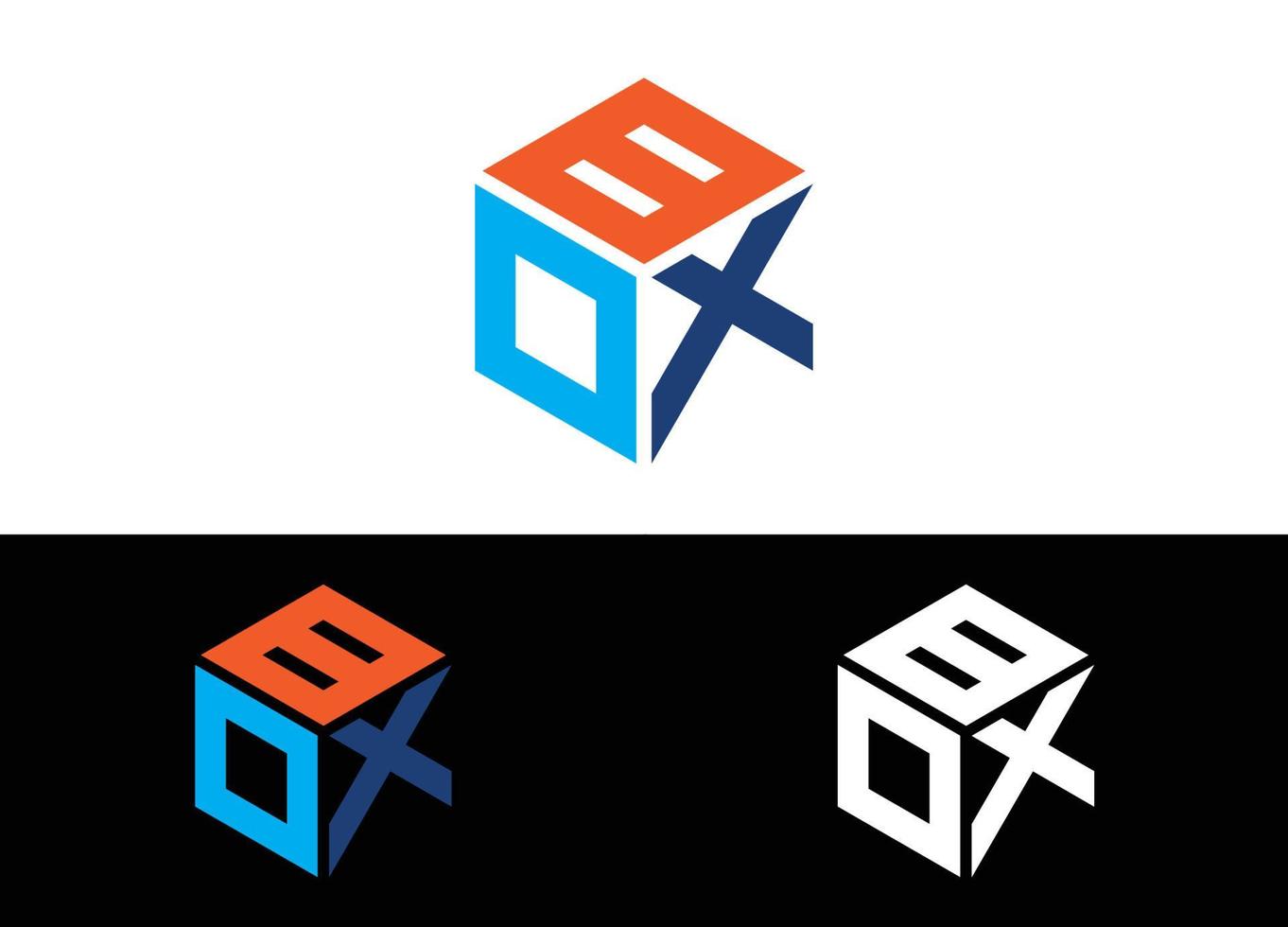 logo de la boîte ou modèle d'image vectorielle de conception d'icône vecteur