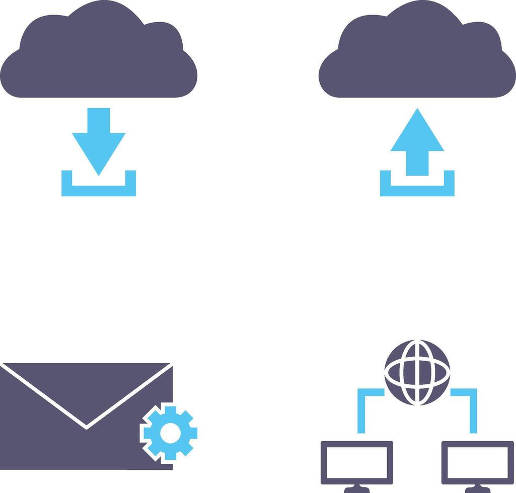 Télécharger de nuage télécharger à nuage icône vecteur