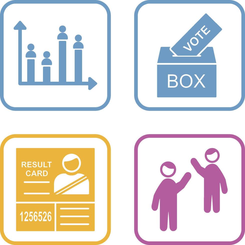 donner voter et candidat et graphique icône vecteur