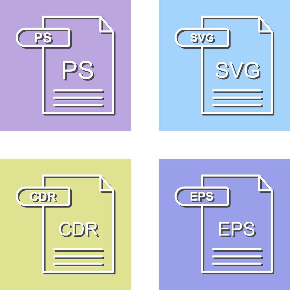 ps et svg icône vecteur