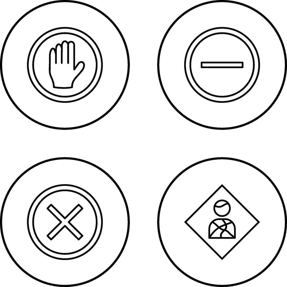arrêt et entrée interdit icône vecteur