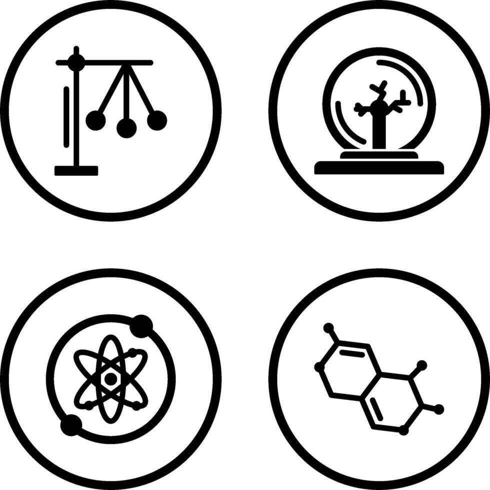 pendule et plasma Balle icône vecteur