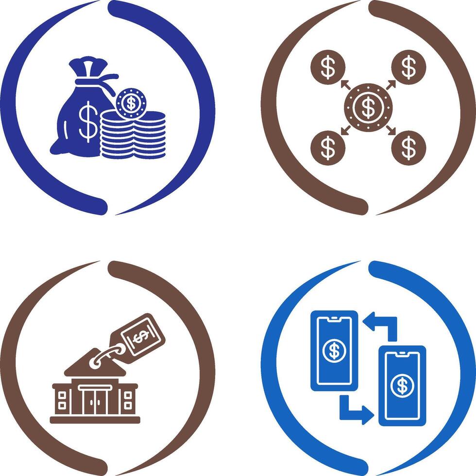 économie et Distribution icône vecteur