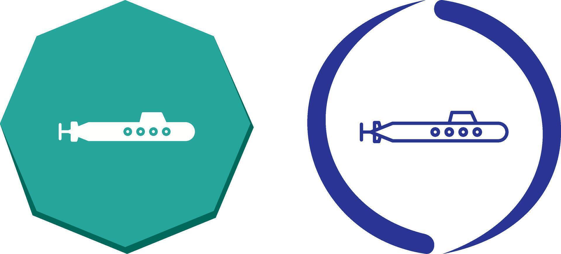 conception d'icône de sous-marin vecteur