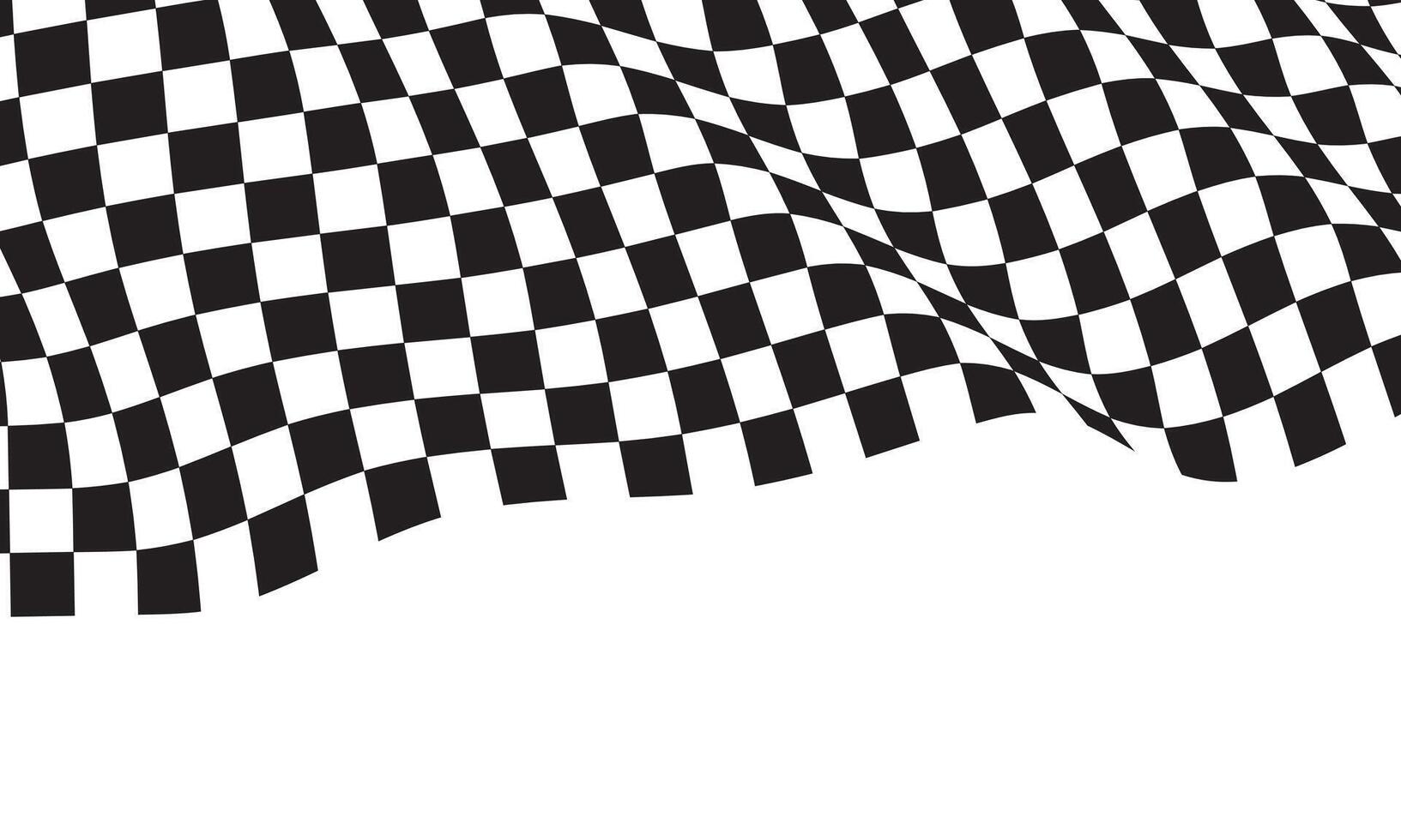 à carreaux drapeau vague en volant sur blanc Vide espace conception sport course championnat affaires Succès Contexte vecteur