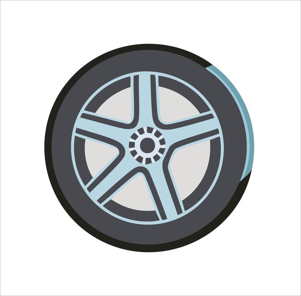 voiture pneu icône pour entretien applications vecteur