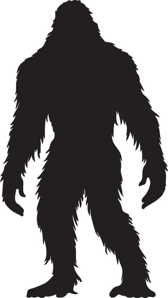 bigfoot silhouette illustration blanc Contexte vecteur