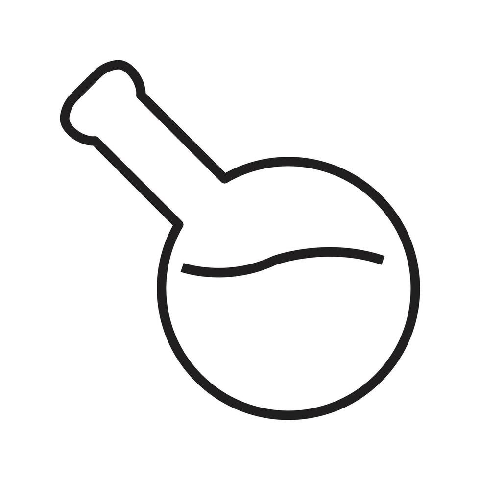 Botol scientist icon ligne vectorielle pour le web, présentation, logo, symbole d'icône vecteur