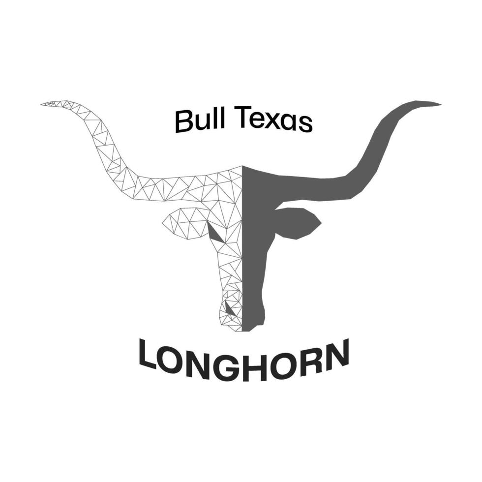 le longhorn taureau est une symbole de Texas vecteur