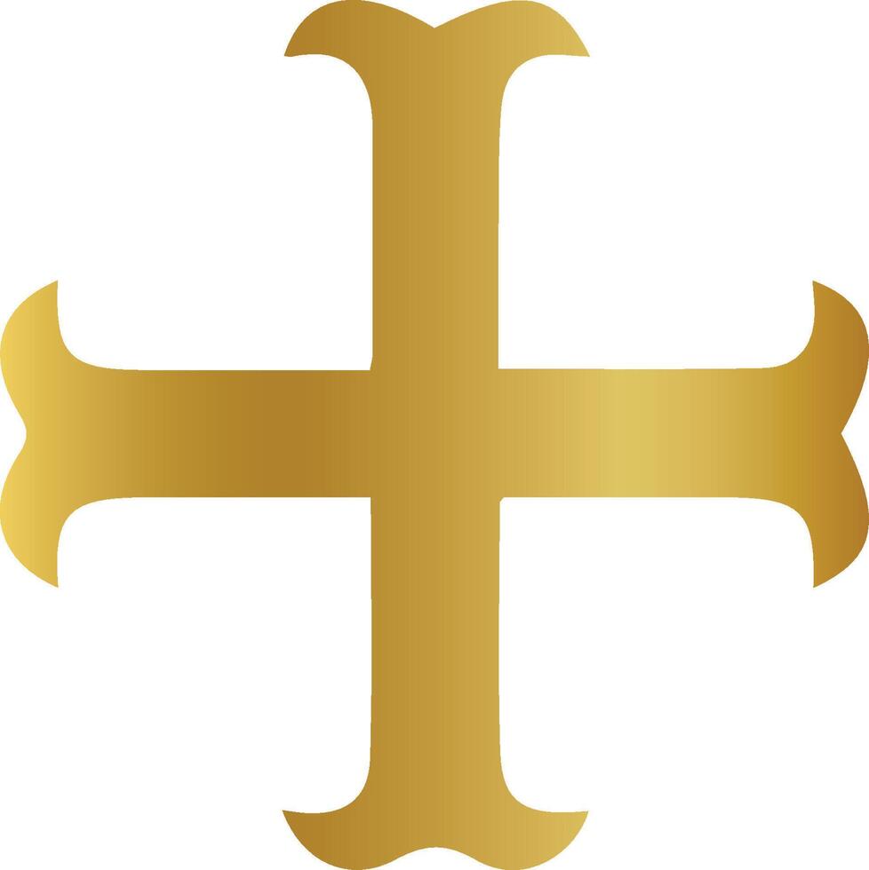 Christian traverser celtique traverser crucifix, Christian croix, christianisme, or, d'or traverser vecteur