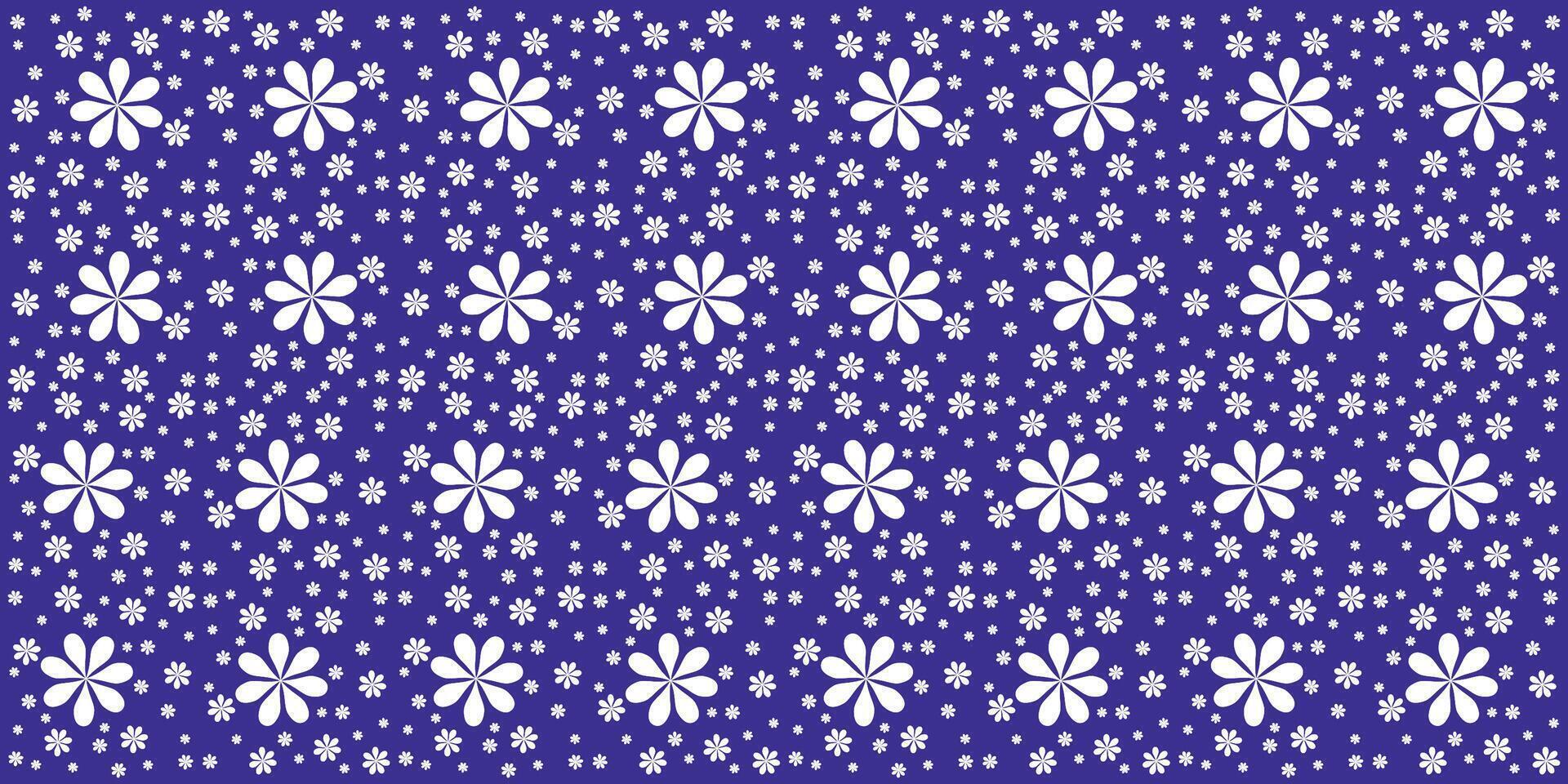 blanc fleur modèle sur violet Contexte adapté pour sans couture en tissu vecteur