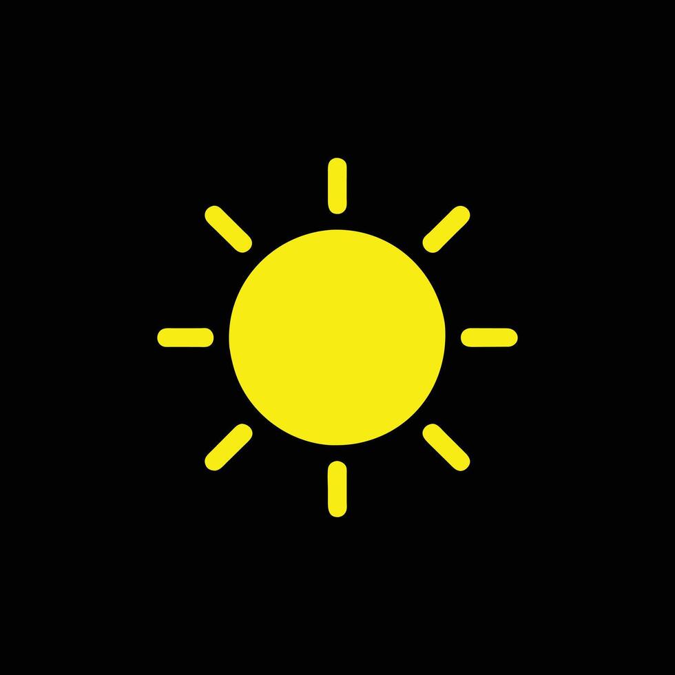 icône de symbole de soleil vecteur