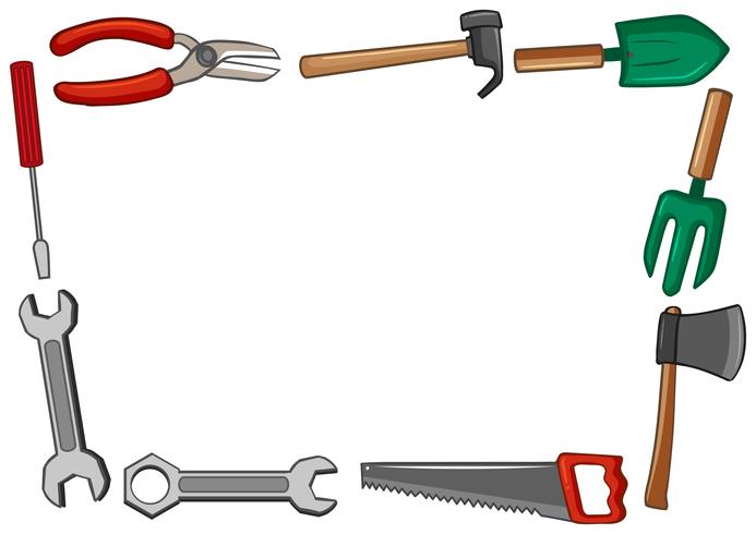 Conception de cadre avec de nombreux outils vecteur