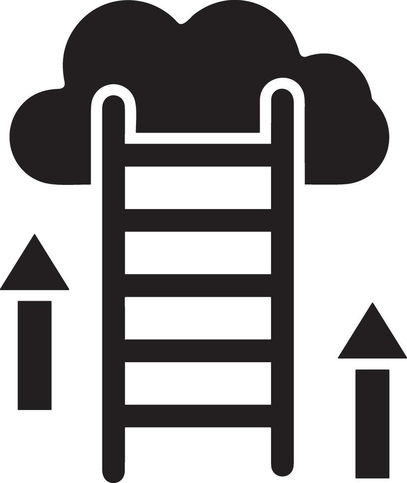 nuage icône symbole image. illustration de le hébergement espace de rangement vecteur