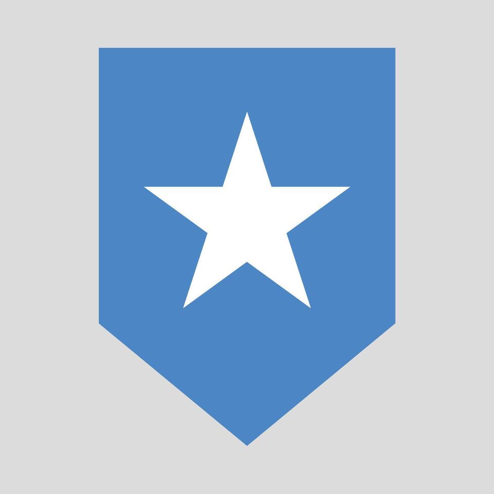 Somalie drapeau dans bouclier forme vecteur