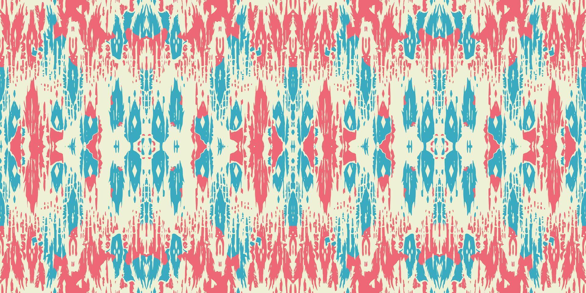 sans couture batik motif, sans couture tribal batik modèle, et sans couture coloré modèle ressembler ethnique bohème, aztèque, et ikat styles.designed pour utilisation dans papier peint, tissu, rideau, tapis, batik broderie vecteur