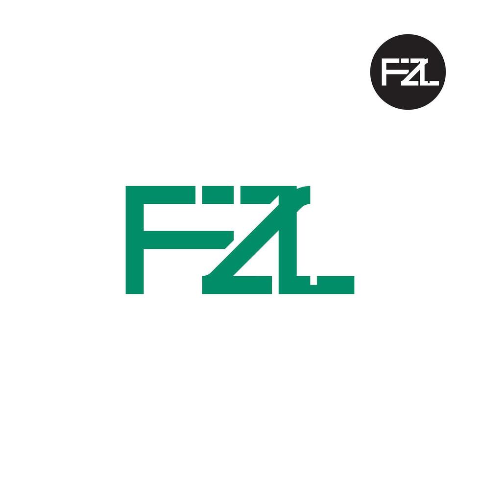 fzl logo lettre monogramme conception vecteur