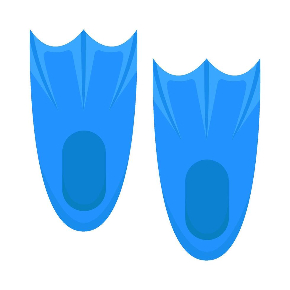 illustration de plongée palmes vecteur