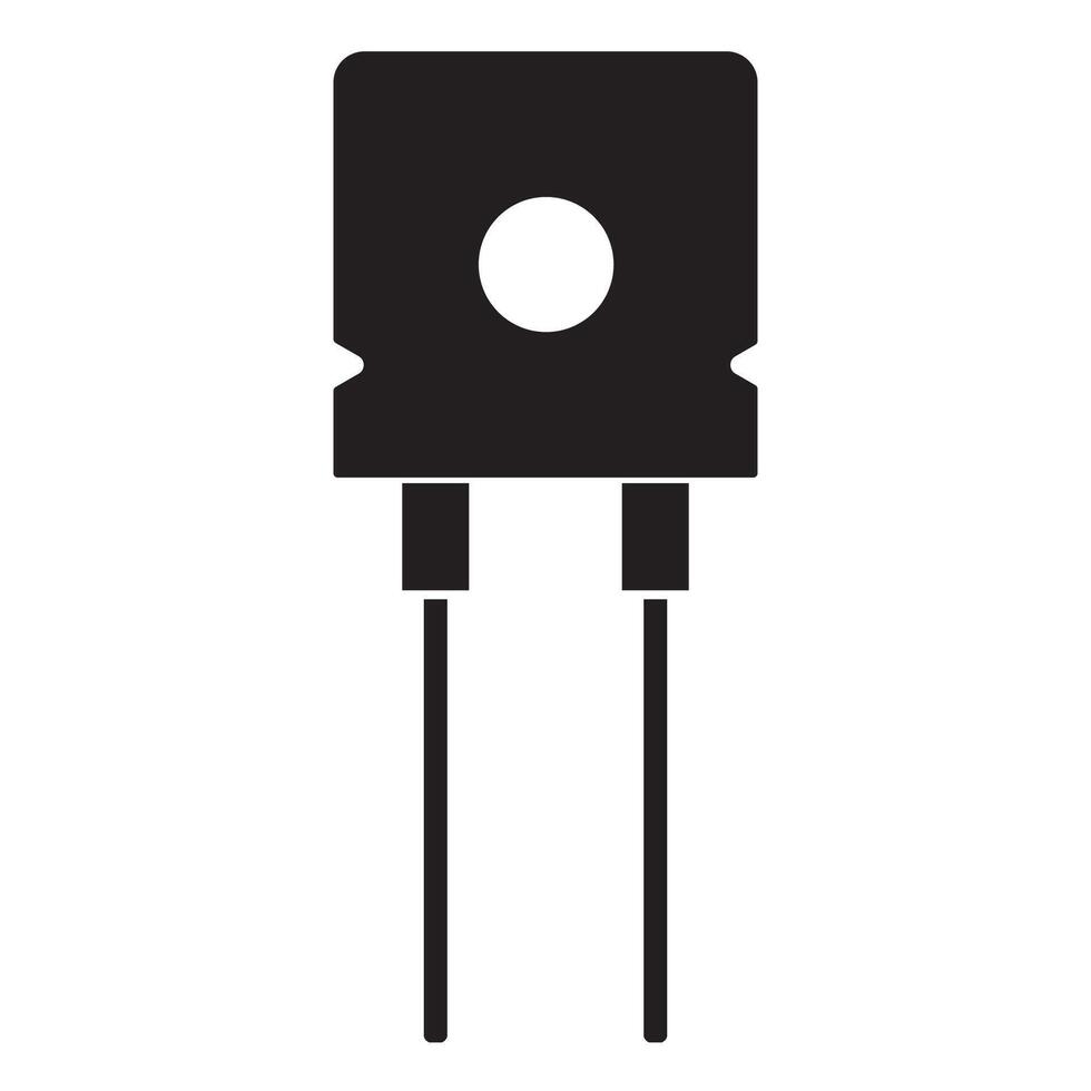 électrique diode icône illustration conception vecteur