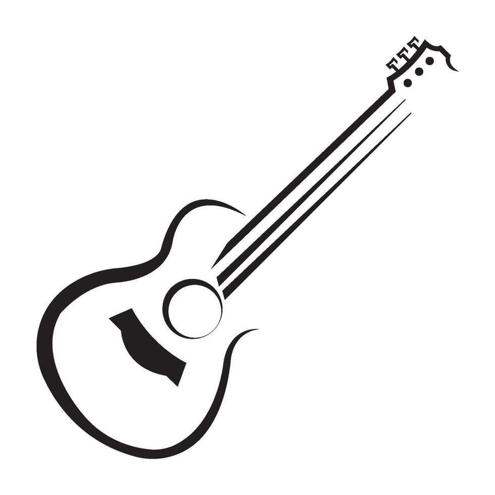 guitare icône illustration conception modèle vecteur