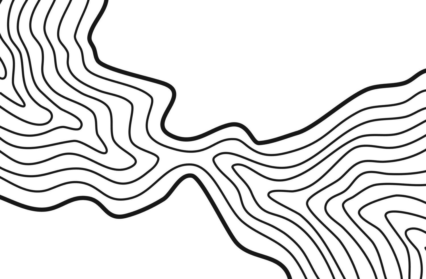 ondulé contour Contexte. topographique contour Contexte. contour lignes Contexte. topographique carte Contexte. abstrait ondulé Contexte. vecteur