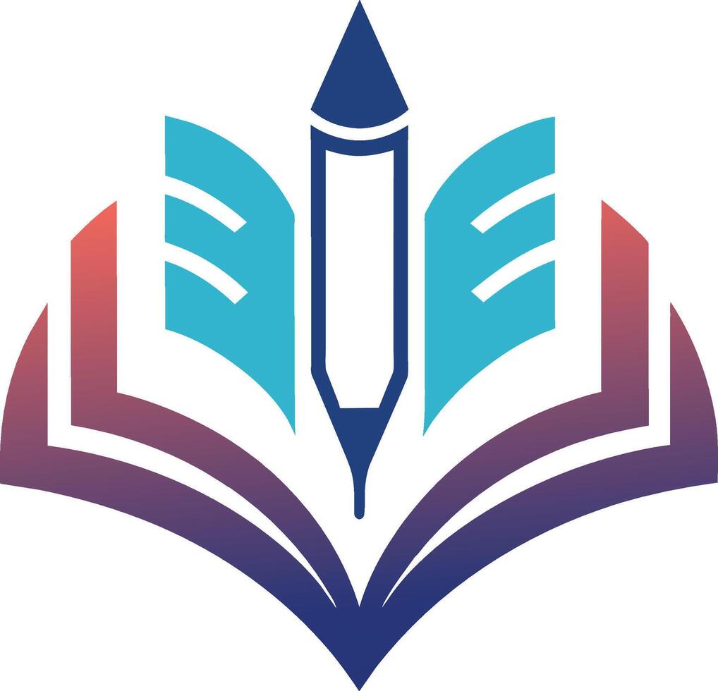 Créatif ouvert livre torche logo symbole icône conception illustration vecteur