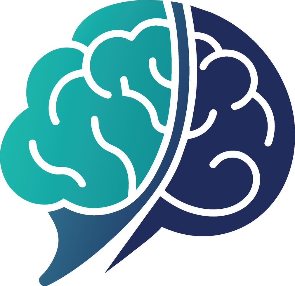 cerveau se soucier logo conception. intelligent se soucier logo conception concept. vecteur