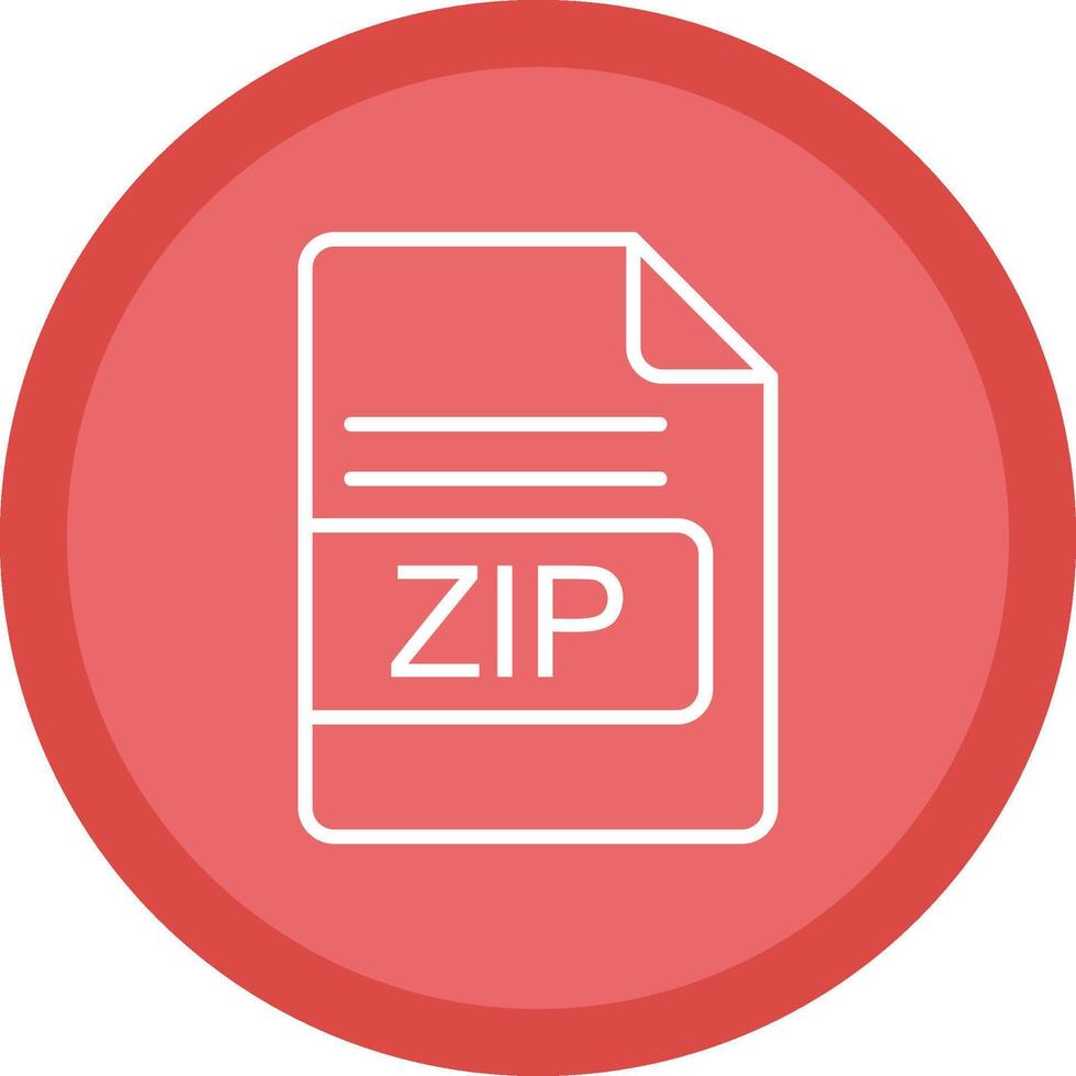 Zip *: français fichier format ligne multi cercle icône vecteur