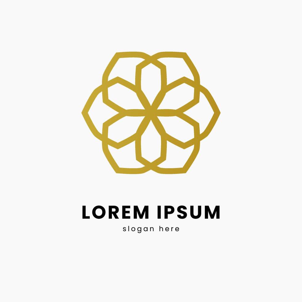 une logo pour une fleur conception vecteur