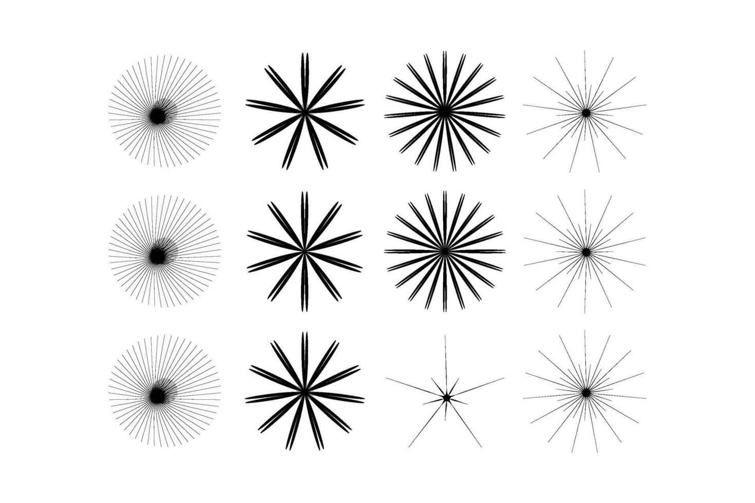 abstrait scintillait forme symbole signe pictogramme symbole visuel illustration ensemble vecteur