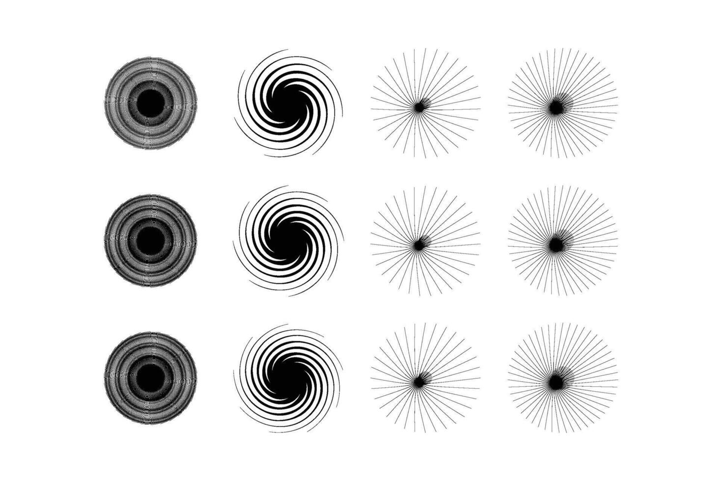 abstrait scintillait forme symbole signe pictogramme symbole visuel illustration ensemble vecteur