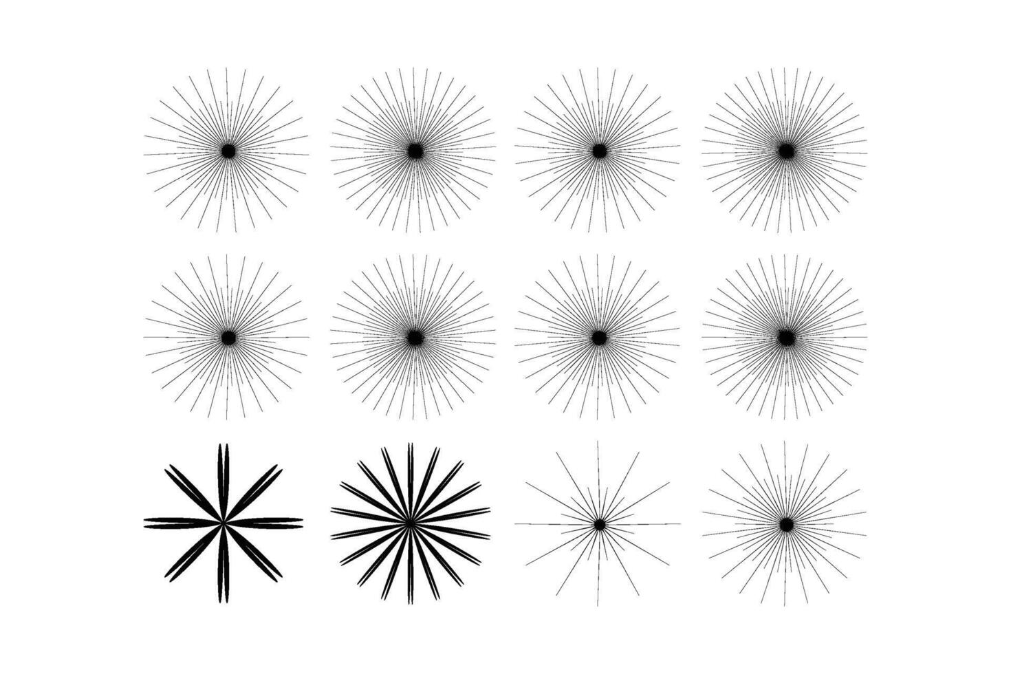 abstrait scintillait forme symbole signe pictogramme symbole visuel illustration ensemble vecteur