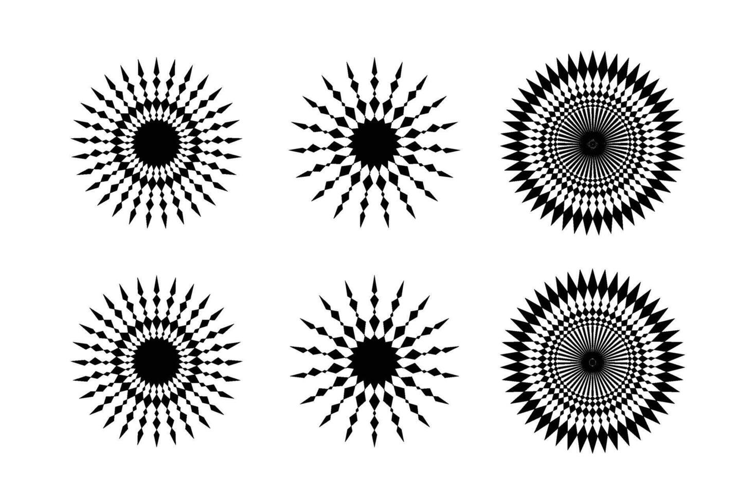 abstrait scintillait forme symbole signe pictogramme symbole visuel illustration ensemble vecteur