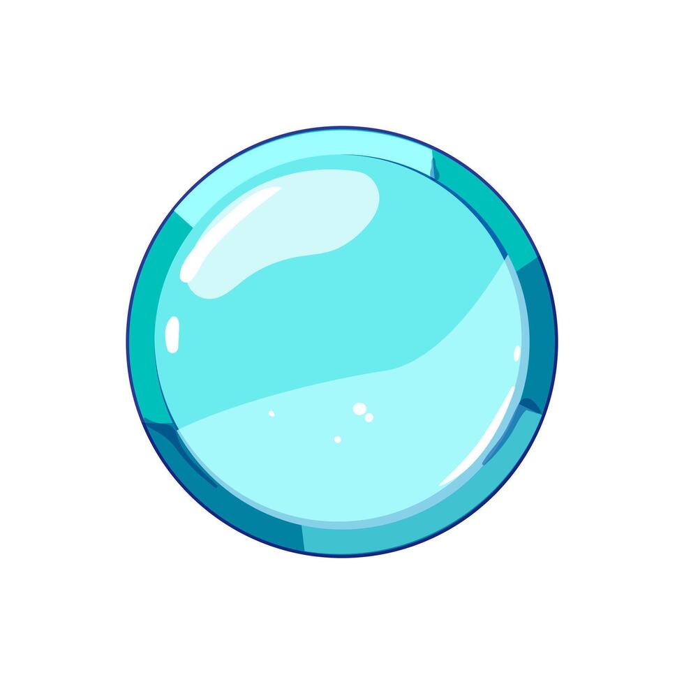 bannière rond Jeu bouton dessin animé illustration vecteur