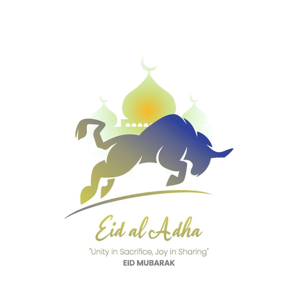 eid Al adha islamique Festival conception. eid mubarak vecteur