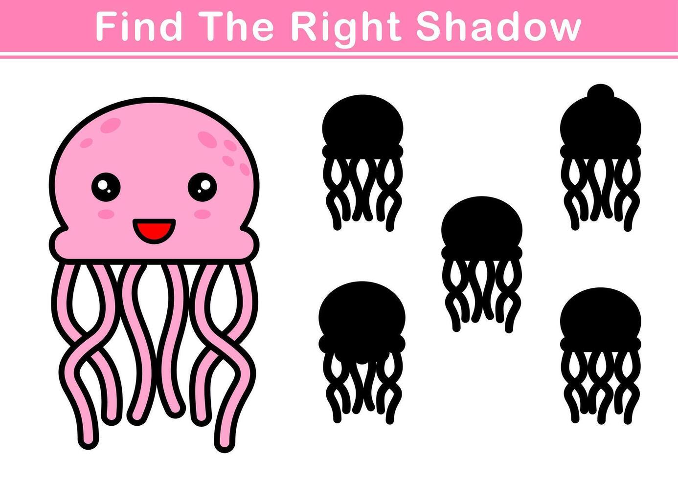 trouver le droite ombre de méduse vecteur