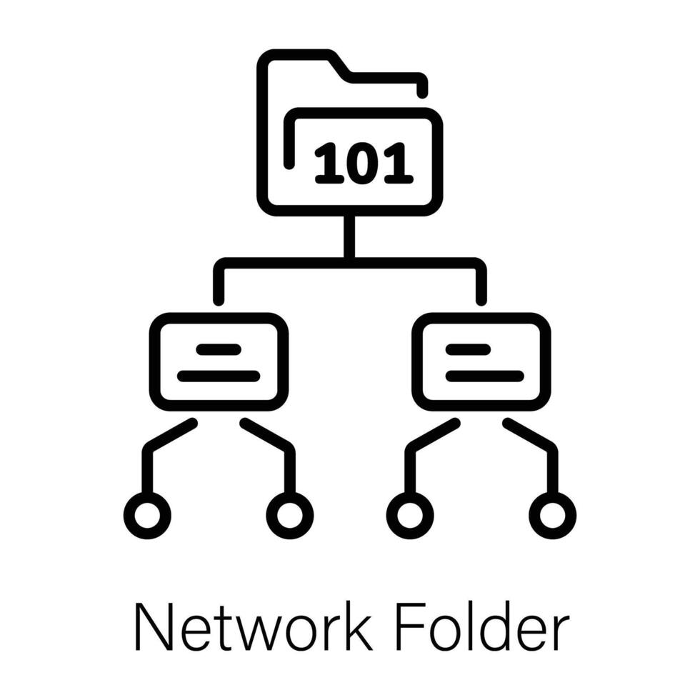 dossier réseau à la mode vecteur