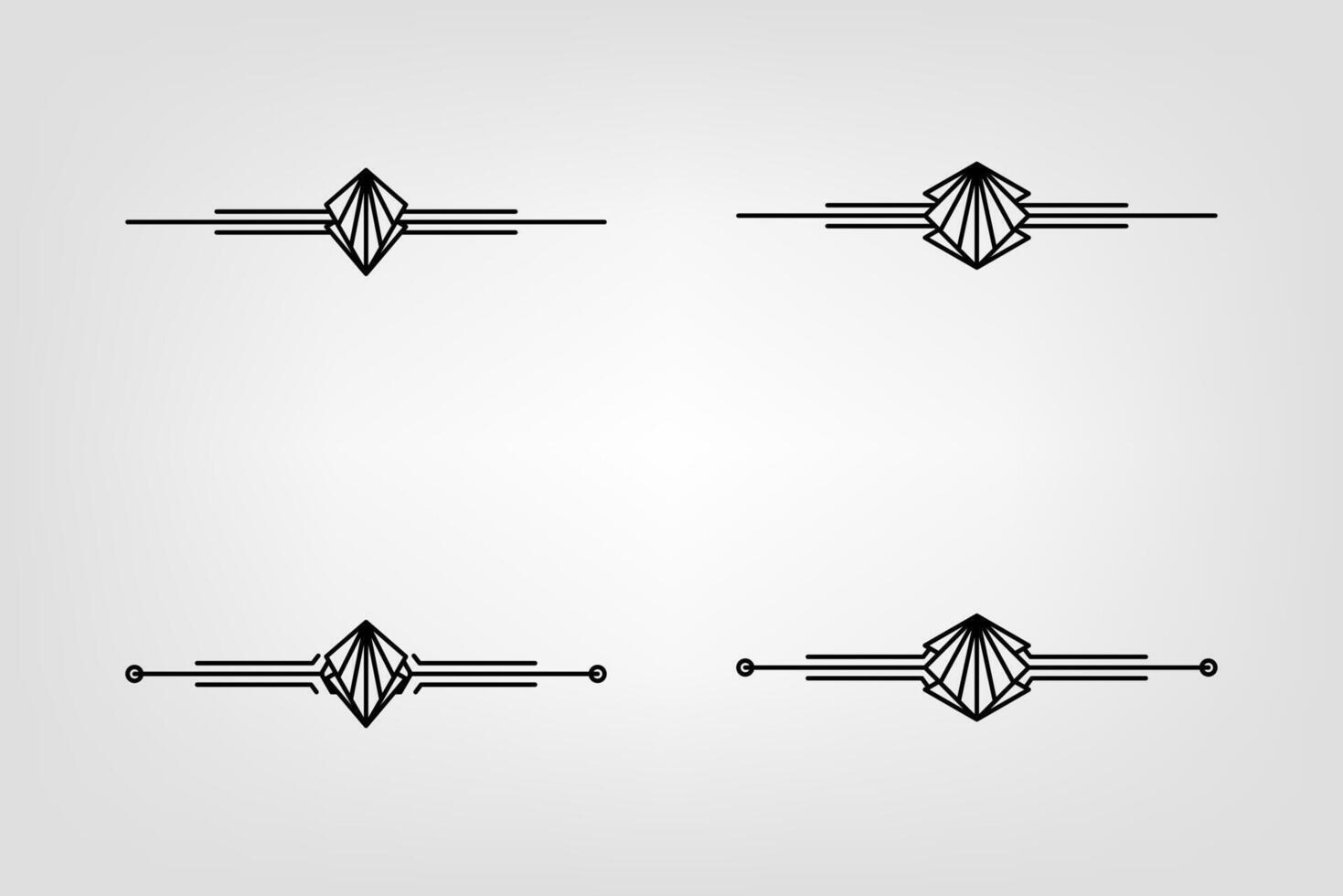 art déco ligne frontière. moderne arabe or cadres, décoratif lignes les frontières et géométrique d'or étiquette Cadre conception éléments vecteur