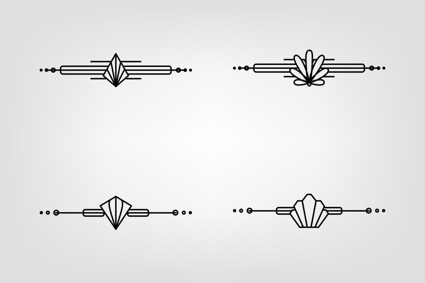 art déco ligne frontière. moderne arabe or cadres, décoratif lignes les frontières et géométrique d'or étiquette Cadre conception éléments vecteur