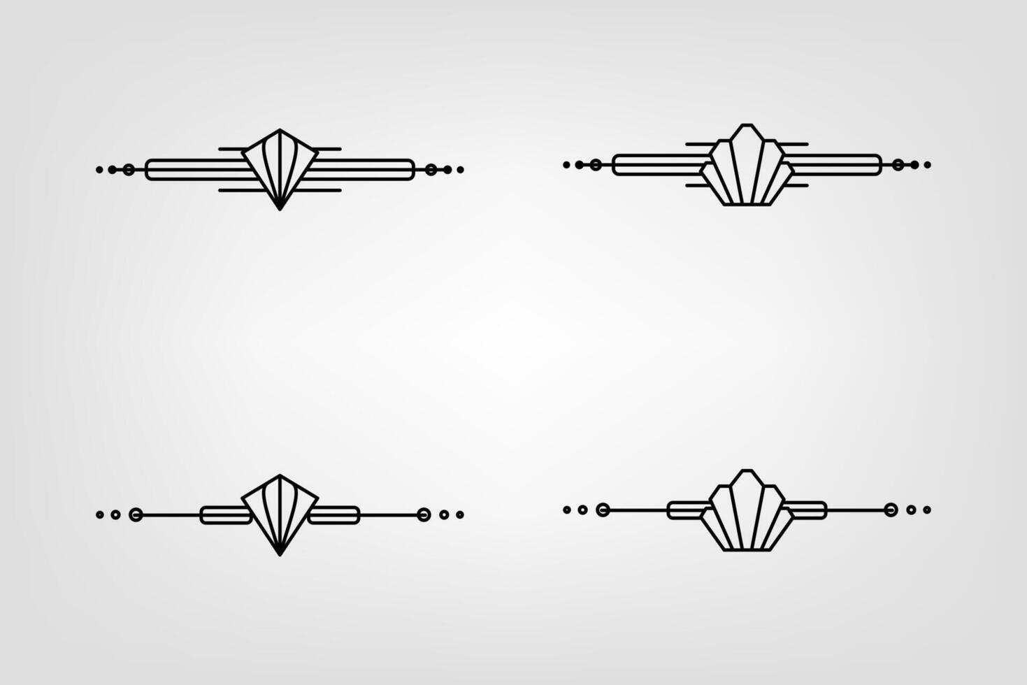 art déco ligne frontière. moderne arabe or cadres, décoratif lignes les frontières et géométrique d'or étiquette Cadre conception éléments vecteur