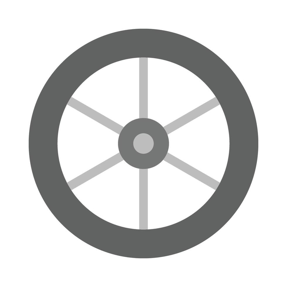 roue plat icône vecteur