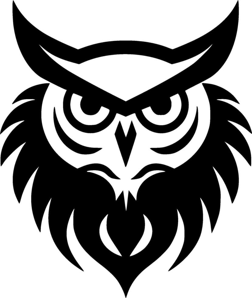 hibou - haute qualité logo - illustration idéal pour T-shirt graphique vecteur