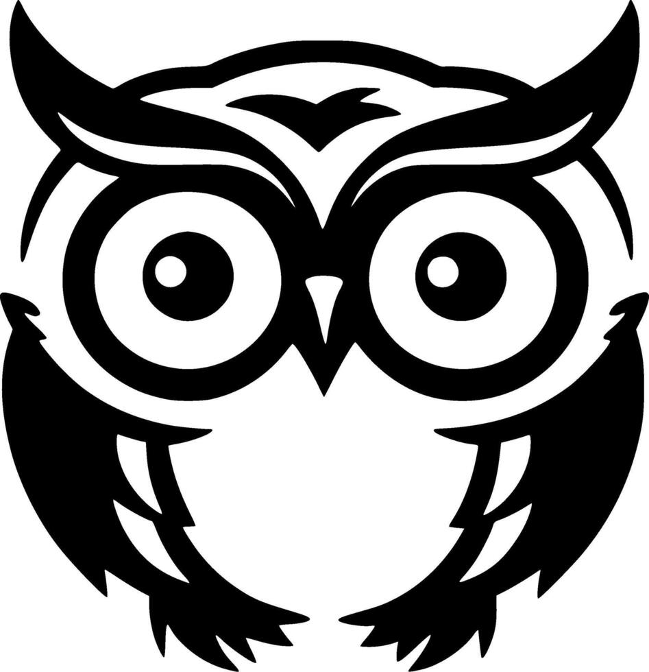 hibou bébé - haute qualité logo - illustration idéal pour T-shirt graphique vecteur