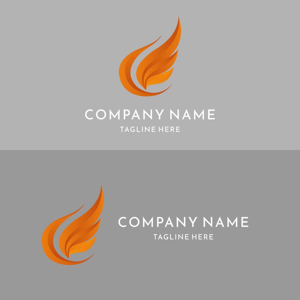 entreprise logo icône élément modèle Feu flamme graphique art Feu symbole Feu vecteur