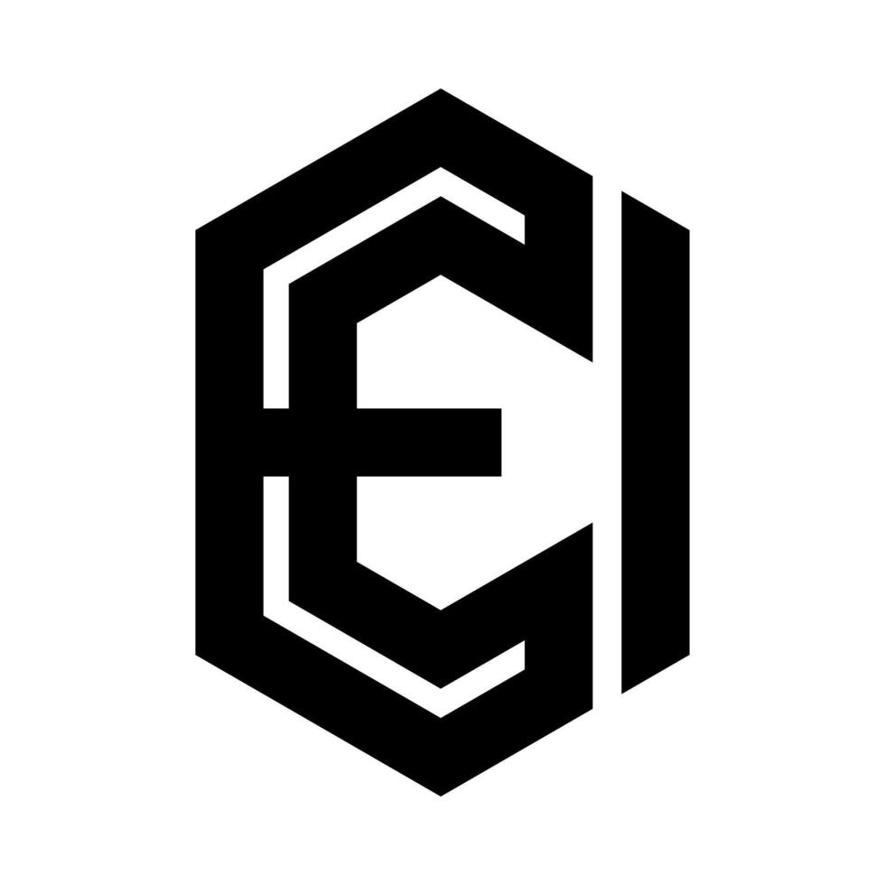 e monogramme Créatif lettre logo conception vecteur