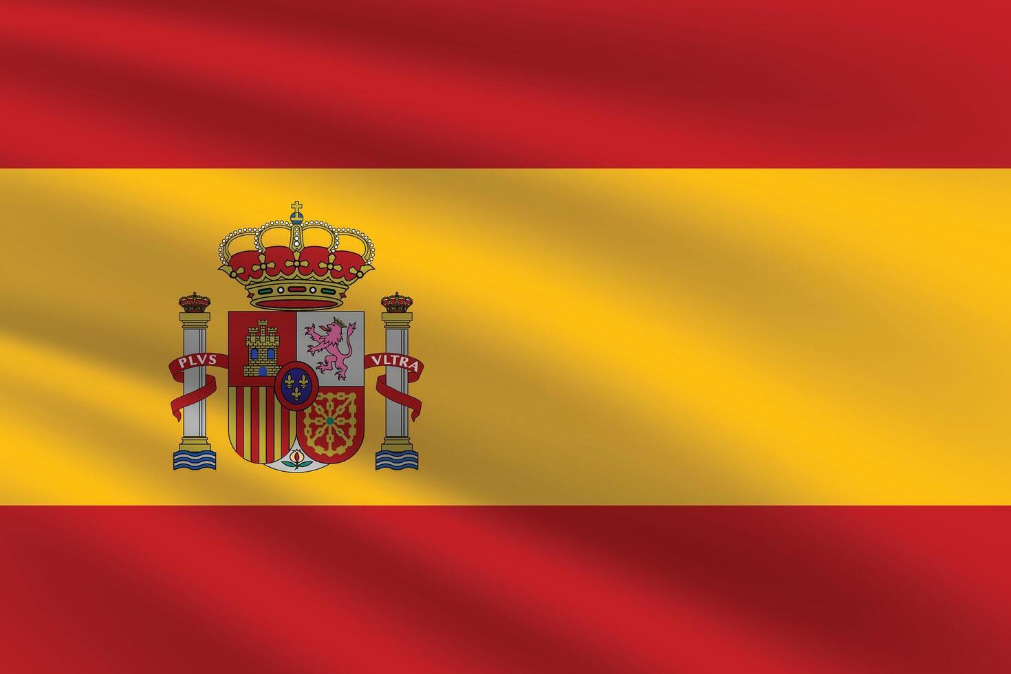 nationale drapeau de Espagne. Espagne drapeau. agitant Espagne drapeau. vecteur