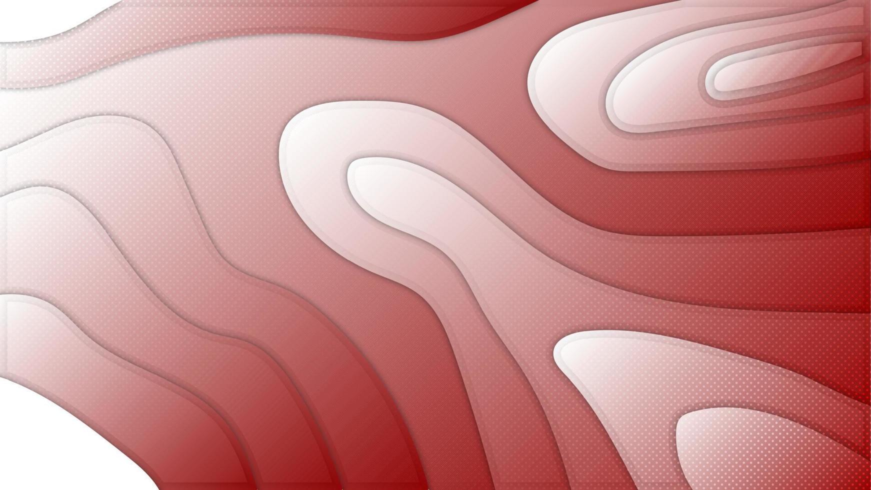 fond ondulé rouge simple. illustration vectorielle vecteur