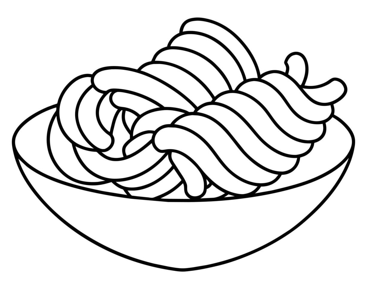 français frites main dessin conception vecteur