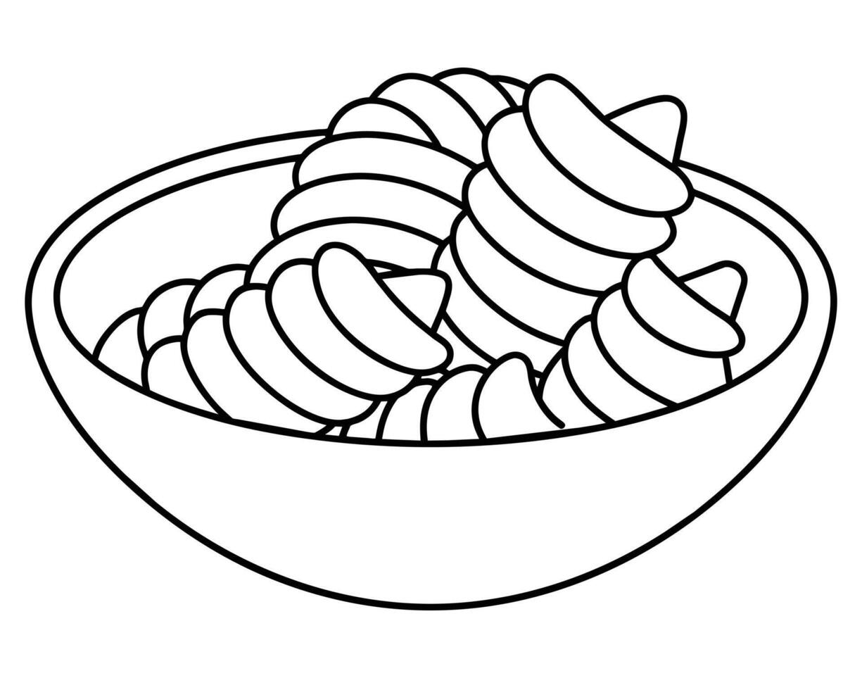 français frites main dessin conception vecteur