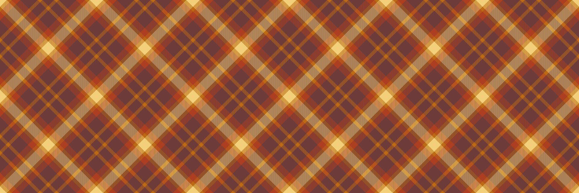 infini Contexte en tissu texture, engrener vérifier plaid. donner modèle textile tartan sans couture dans rouge et Orange couleurs. vecteur